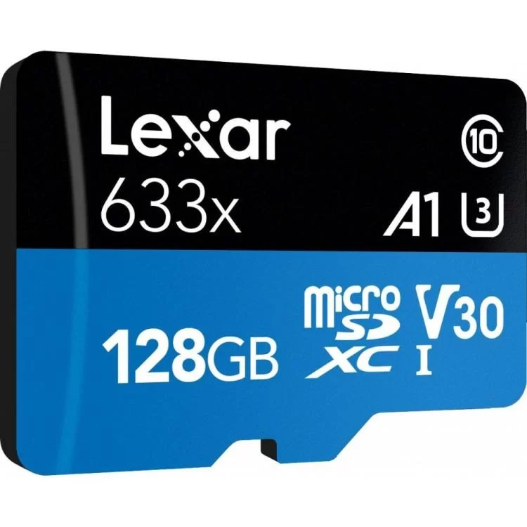 Карта памяти Lexar 128GB microSDXC class 10 UHS-I 633x (LSDMI128BB633A) цена 677грн - фотография 2