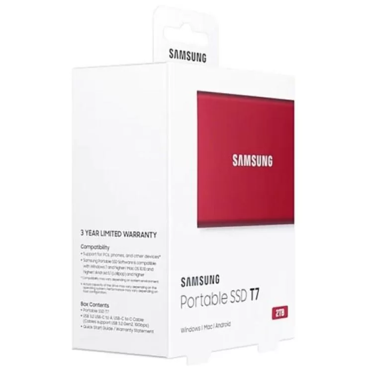 Накопитель SSD USB 3.2 2TB T7 Samsung (MU-PC2T0R/WW) обзор - фото 8