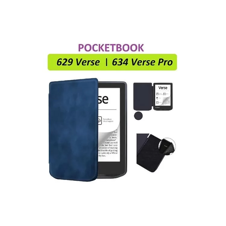 Чехол для электронной книги BeCover Smart Case PocketBook 629 Verse / 634 Verse Pro 6" Deep Blue (710452) обзор - фото 8