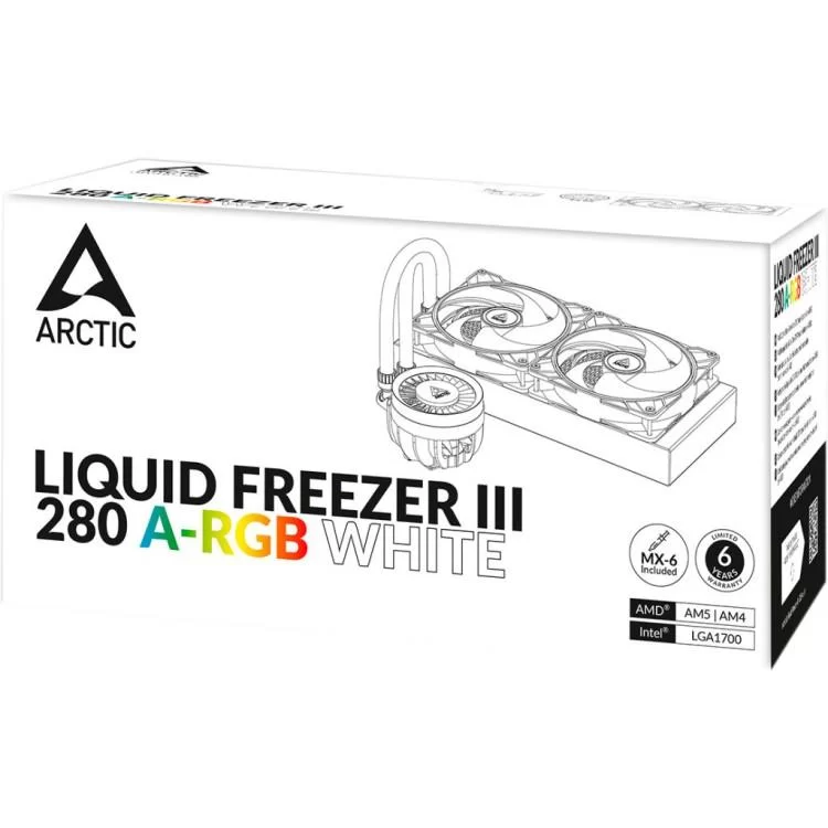 Система водяного охолодження Arctic Liquid Freezer III - 280 A-RGB White (ACFRE00151A) - фото 12