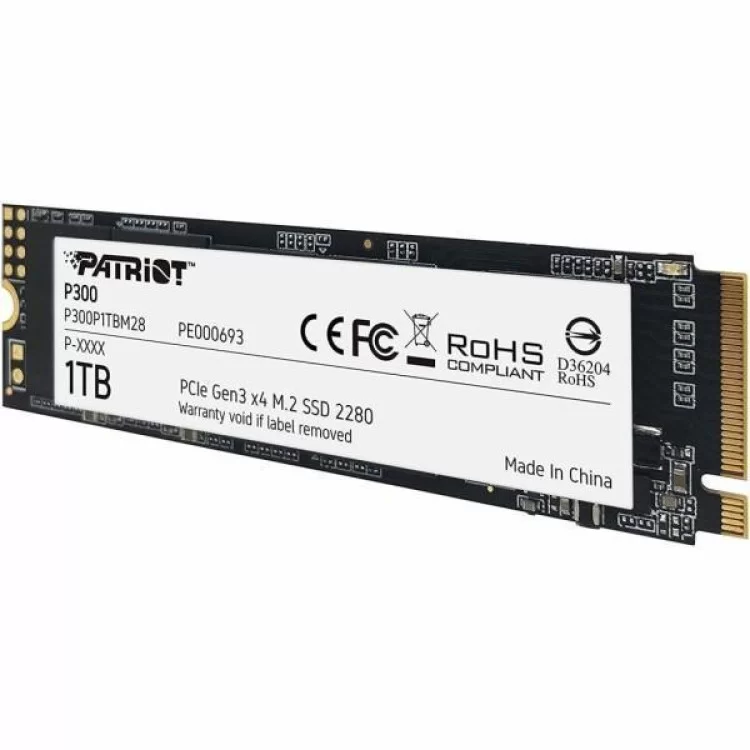 в продажу Накопичувач SSD M.2 2280 1TB Patriot (P300P1TBM28) - фото 3