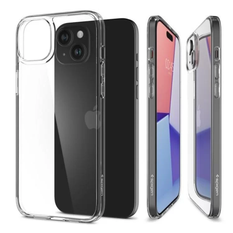 Чохол до мобільного телефона Spigen Apple iPhone 15 Plus Air Skin Hybrid Crystal Clear (ACS06645) ціна 1 619грн - фотографія 2