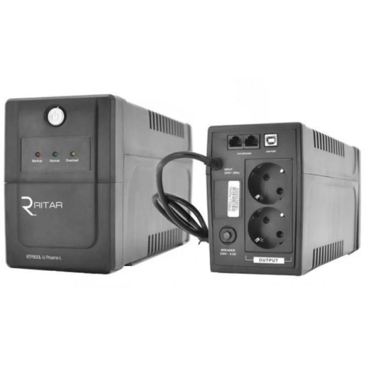 Источник бесперебойного питания Ritar RTP800L-U (480W) Proxima-L (RTP800L-U)