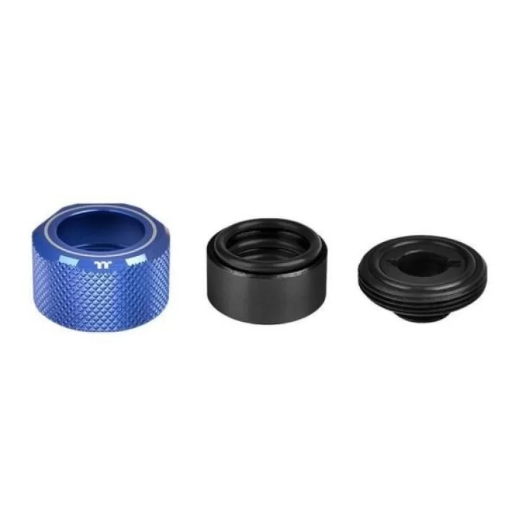 Фітинг для СВО ThermalTake Pacific C-Pro G1/4 PETG 16mm OD Fitting Kit - Blue (CL-W210-CU00BU-B) ціна 2 548грн - фотографія 2