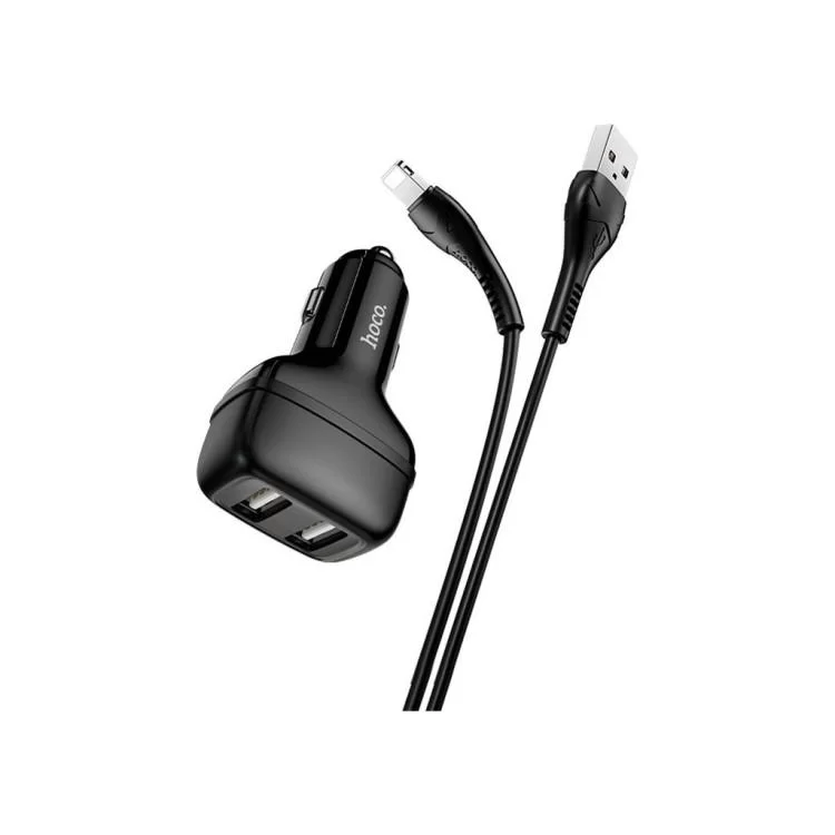 в продажу Зарядний пристрій HOCO Z36 charger set(iP) 2xUSB Black (6931474727732) - фото 3