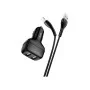 Зарядний пристрій HOCO Z36 charger set(iP) 2xUSB Black (6931474727732)