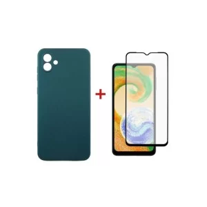 Чехол для мобильного телефона Dengos Samsung Galaxy A04 Case + Glass (Green) (DG-KM-75)