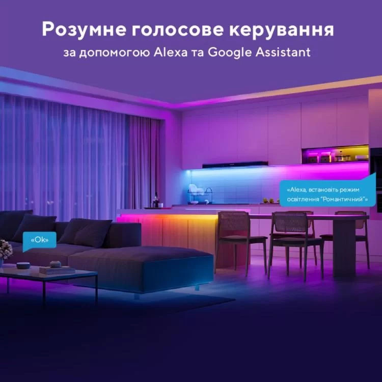 продаємо Світлодіодна стрічка Govee RGBIC Basic Wi-Fi + Bluetooth LED Strip Light 5м Білий (H618A3D1) в Україні - фото 4