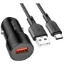 Зарядний пристрій BOROFONE BZ19A charger set (Type-C) USB-A Black (BZ19ACB)