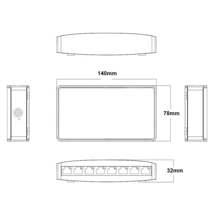 Коммутатор сетевой Onv ONV-H3008S цена 2 066грн - фотография 2