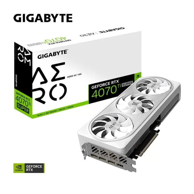 Відеокарта GIGABYTE GeForce RTX4070Ti SUPER 16Gb AERO OC (GV-N407TSAERO OC-16GD) - фото 9