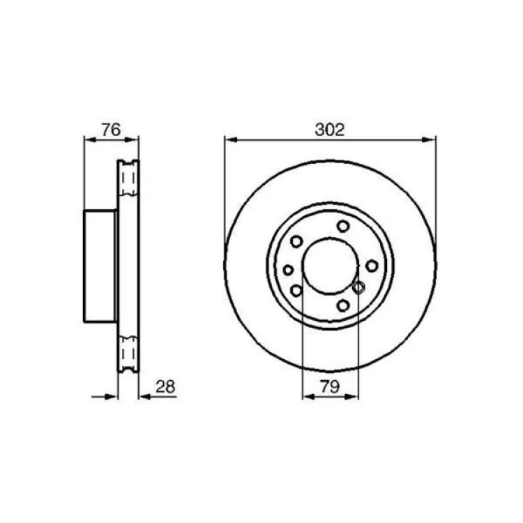 в продаже Тормозной диск Bosch 0 986 478 317 - фото 3