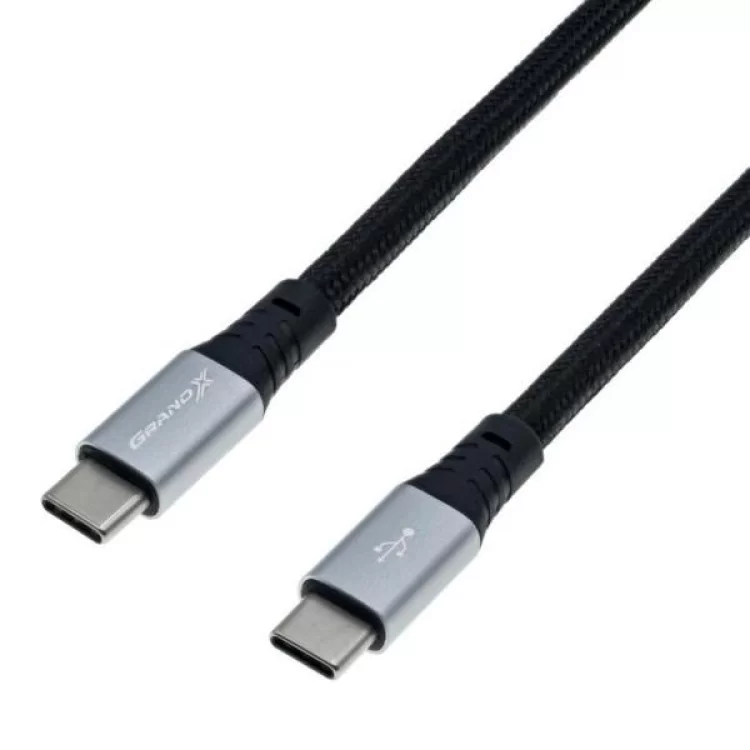 Дата кабель USB-C to USB-C 1.0m USB 3.1 Grand-X (TPC-02) ціна 449грн - фотографія 2