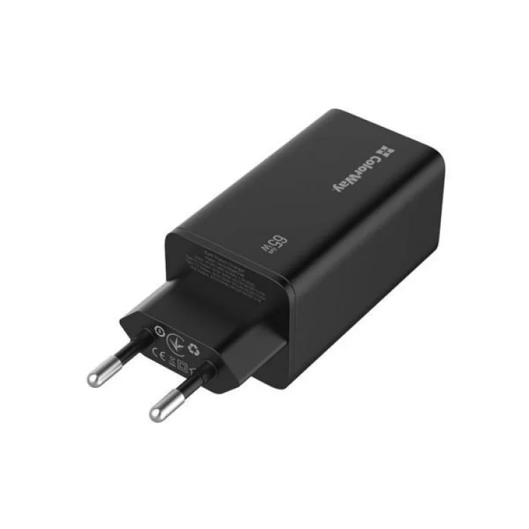 продаем Зарядное устройство ColorWay GaN3 Pro Power Delivery (USB-A + 2 USB TYPE-C) (65W) (CW-CHS039PD-BK) в Украине - фото 4