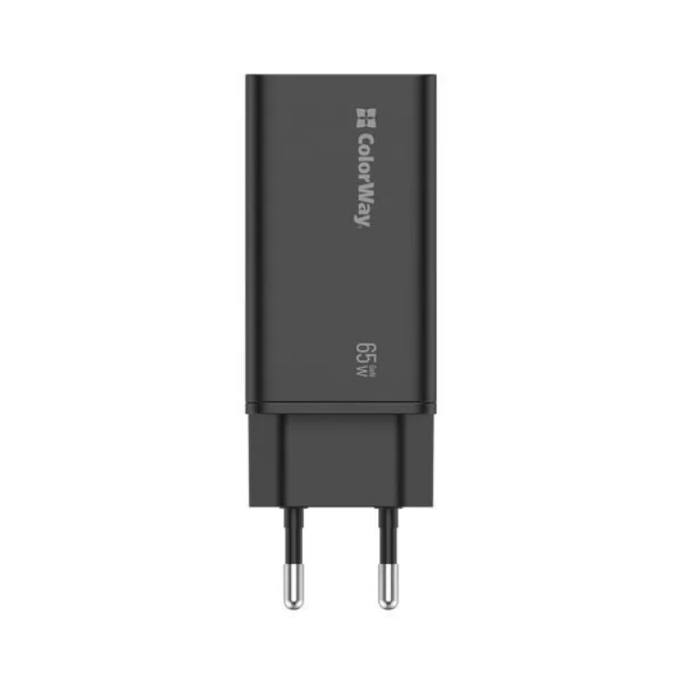 Зарядное устройство ColorWay GaN3 Pro Power Delivery (USB-A + 2 USB TYPE-C) (65W) (CW-CHS039PD-BK) характеристики - фотография 7