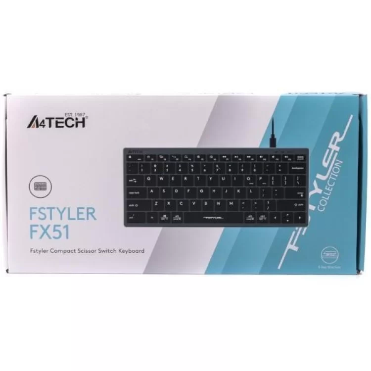 Клавіатура A4Tech FX-51 USB Grey характеристики - фотографія 7