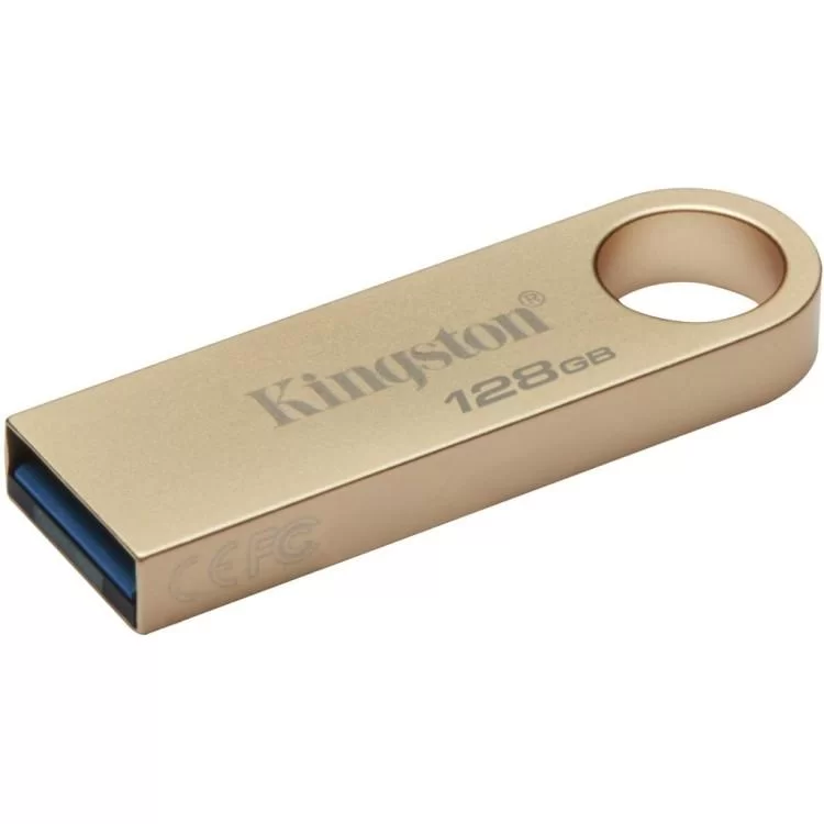 USB флеш накопичувач Kingston 128GB DataTraveler SE9 G3 Gold USB 3.2 (DTSE9G3/128GB) ціна 958грн - фотографія 2