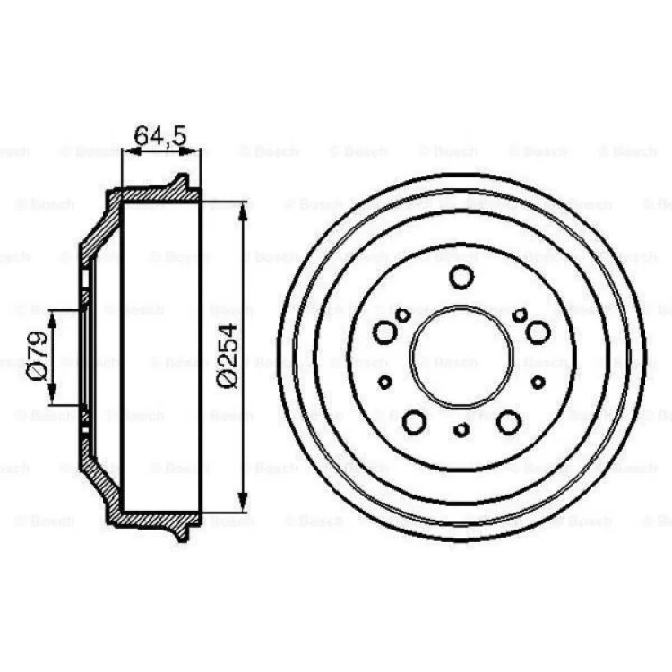 Тормозной барабан Bosch 0 986 477 098