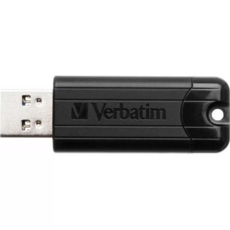 USB флеш накопичувач Verbatim 128GB PinStripe Black USB 3.0 (49319) ціна 664грн - фотографія 2