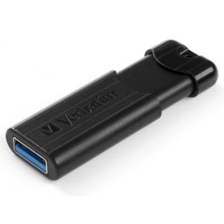 в продажу USB флеш накопичувач Verbatim 128GB PinStripe Black USB 3.0 (49319) - фото 3