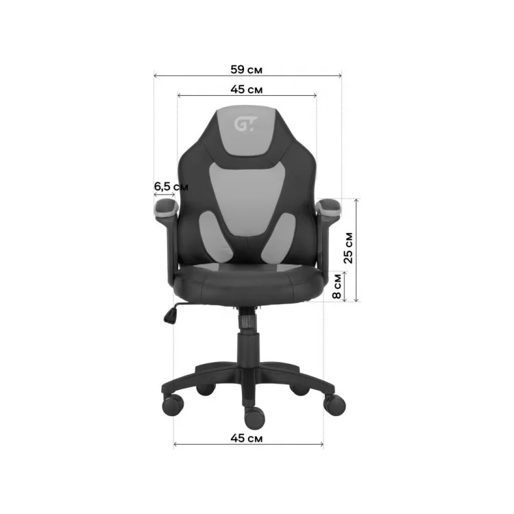 Крісло ігрове GT Racer X-1414 Gray/Black Suede (X-1414 Fabric Gray/Black Suede) інструкція - картинка 6