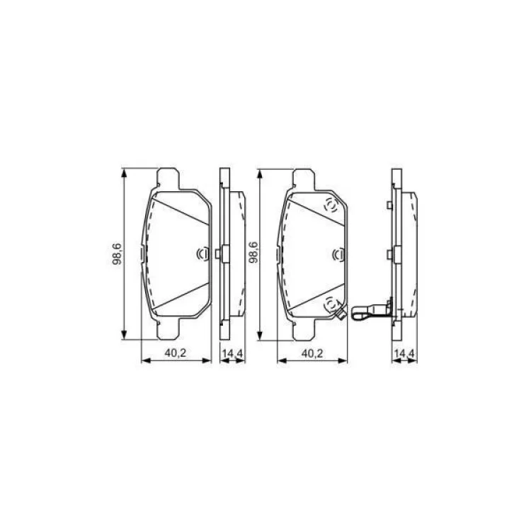 Тормозные колодки Bosch 0 986 495 301