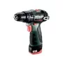 Шуруповерт Metabo PowerMaxx SB BL 12В, 2х2Ah, 20·38Нм, 0-400·0-1500об/хв (601784500)