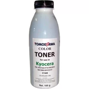 Тонер KYOCERA TK-550/825/865/880/895/8315 100г Cyan Tomoegawa (TG-KM5200C-100)