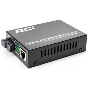 Медиаконвертер RCI 1G, 20km, SC, RJ45, Tx 1310nm standart size metal case (RCI502W-GE-20-A)