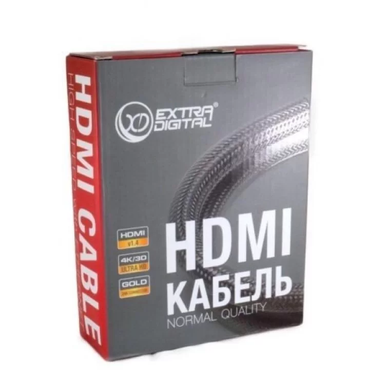 Кабель мультимедійний HDMI to HDMI 10.0m v1.4B 28awg, 14+1, CCS Extradigital (KBH1748) інструкція - картинка 6