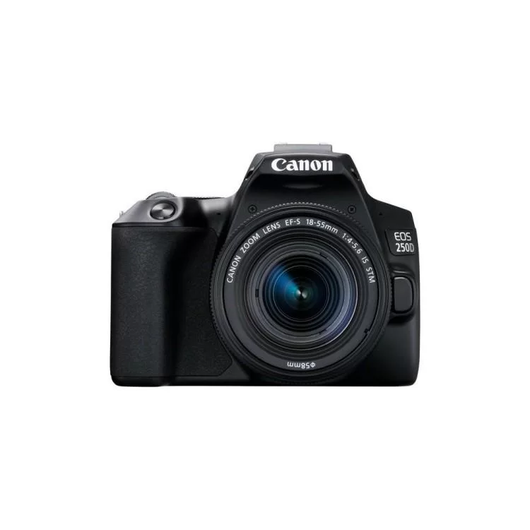 Цифровий фотоапарат Canon EOS 250D kit 18-55 IS STM Black (3454C007) ціна 36 874грн - фотографія 2