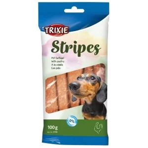 Ласощі для собак Trixie Stripes Light з м'ясом домашньої птиці 10 шт 100 г (4011905031569)