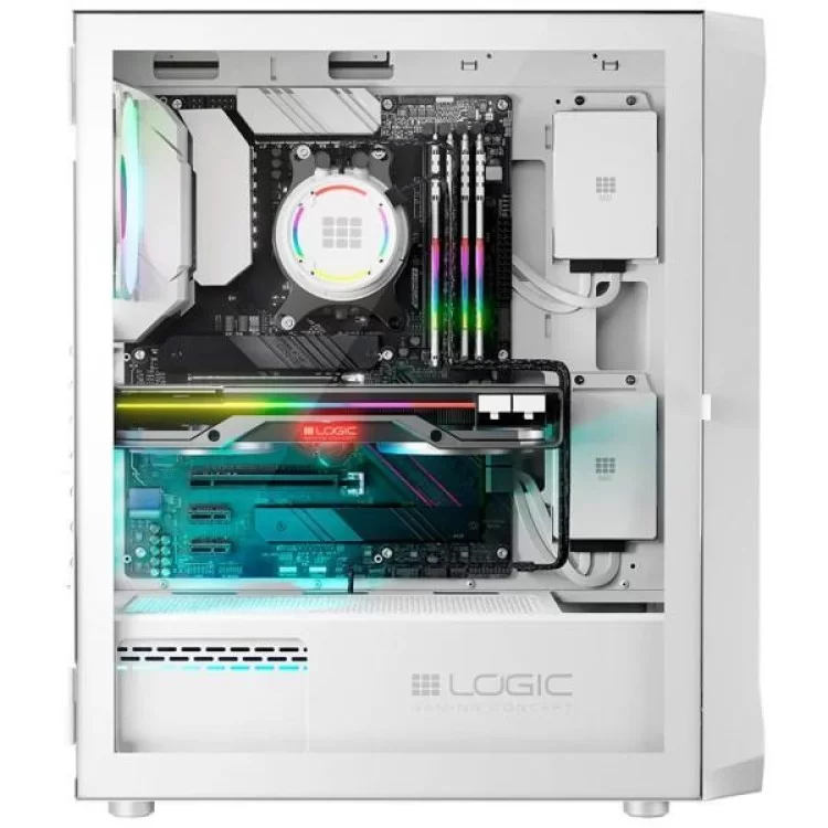 Корпус Logic concept PORTOS MESH+GLASS ARGB fans 3x120mm WHITE (AM-PORTOS-20-0000000-0002) характеристики - фотографія 7