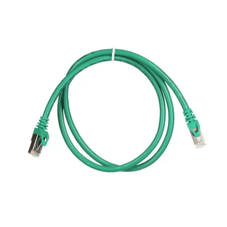 Патч-корд 1м S/FTP Cat 6 CU PVC 26AWG 7/0.16 green 2E (2E-PC6SFTPCOP-100GRN) ціна 83грн - фотографія 2