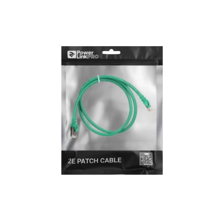 в продажу Патч-корд 1м S/FTP Cat 6 CU PVC 26AWG 7/0.16 green 2E (2E-PC6SFTPCOP-100GRN) - фото 3