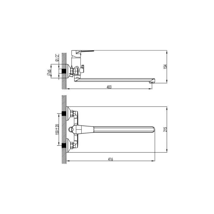 Смеситель Corso DF-2C240C (9632210) цена 2 776грн - фотография 2