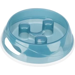 Посуда для собак Trixie Миска для медленного кормления 450 мл/20 см (голубая) (4011905250311)