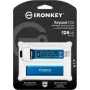 USB флеш накопитель Kingston 128GB IronKey Keypad 200 AES-256 Encrypted Blue USB 3.2 (IKKP200/128GB)