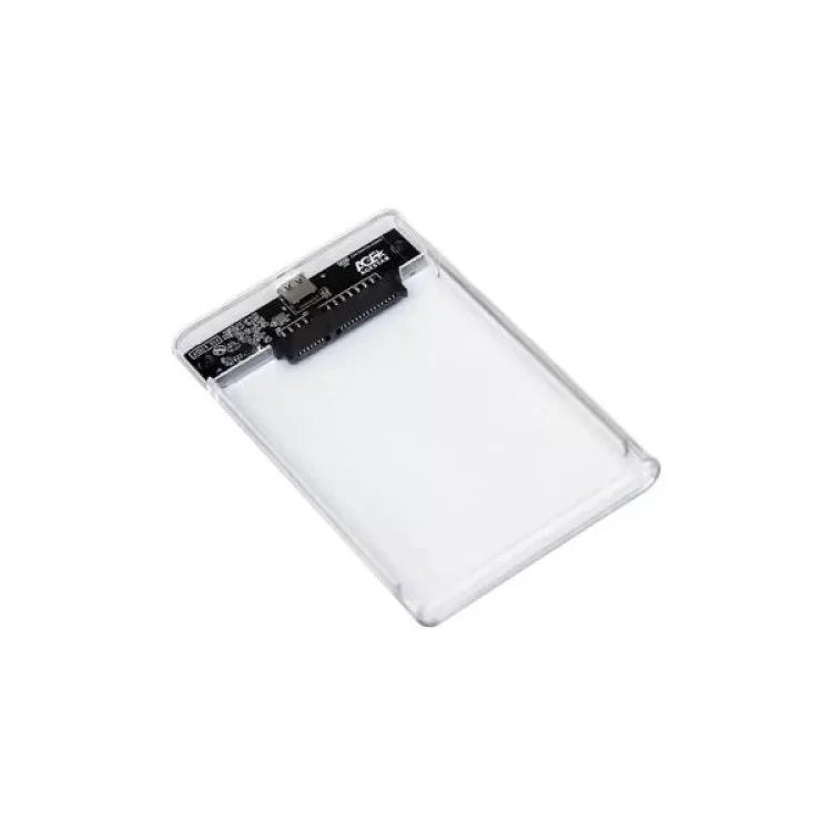 Кишеня зовнішня AgeStar 2.5", USB 3.2, 9.5 mm / 7 mm HDD/SSD, Transparent (3UB2P4C (Transparent)) ціна 699грн - фотографія 2