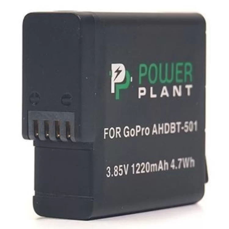 Акумулятор до фото/відео PowerPlant для GoPro AHDBT-501 1220mAh (CB970124) ціна 979грн - фотографія 2