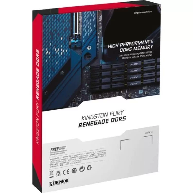 Модуль пам'яті для комп'ютера DDR5 32GB 6000 MHz Renegade Silver Kingston Fury (ex.HyperX) (KF560C32RS-32) відгуки - зображення 5