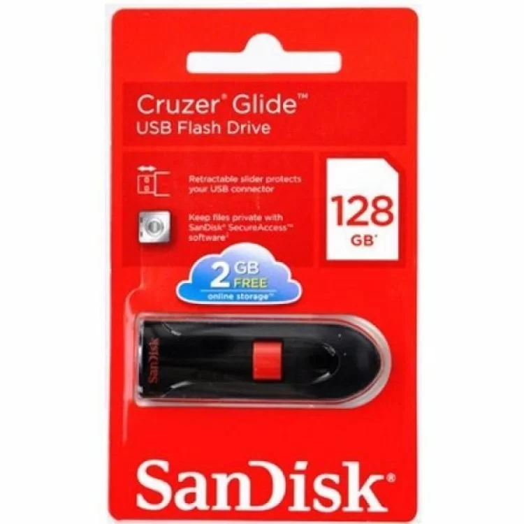 в продажу USB флеш накопичувач SanDisk 128Gb Cruzer Glide (SDCZ60-128G-B35) - фото 3