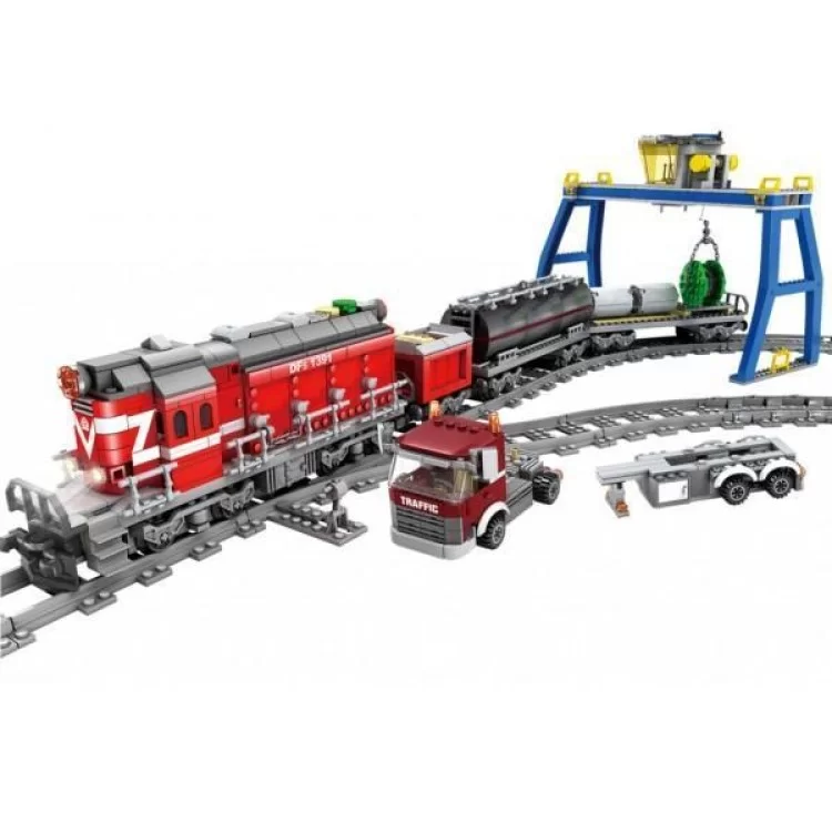 Конструктор ZIPP Toys Поезд DF5 1391 с рельсами, красный на радиоуправлении (98219) цена 5 171грн - фотография 2