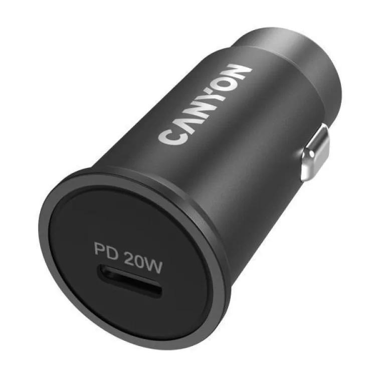 Зарядний пристрій Canyon PD 20W Pocket size car charger (CNS-CCA20B) ціна 526грн - фотографія 2