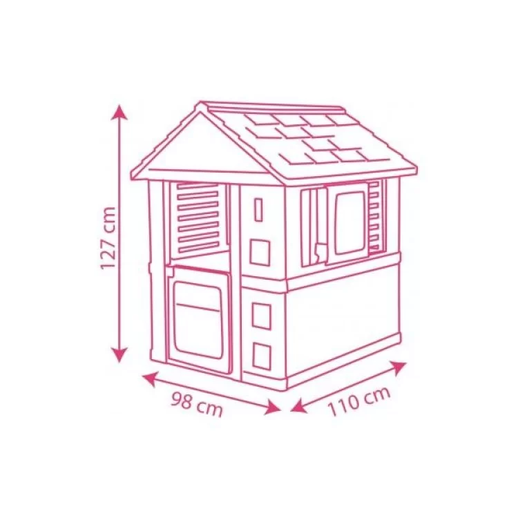Игровой домик Smoby Королле с раздвижными ставнями 98 х 110 х 127 см (810720) цена 8 910грн - фотография 2