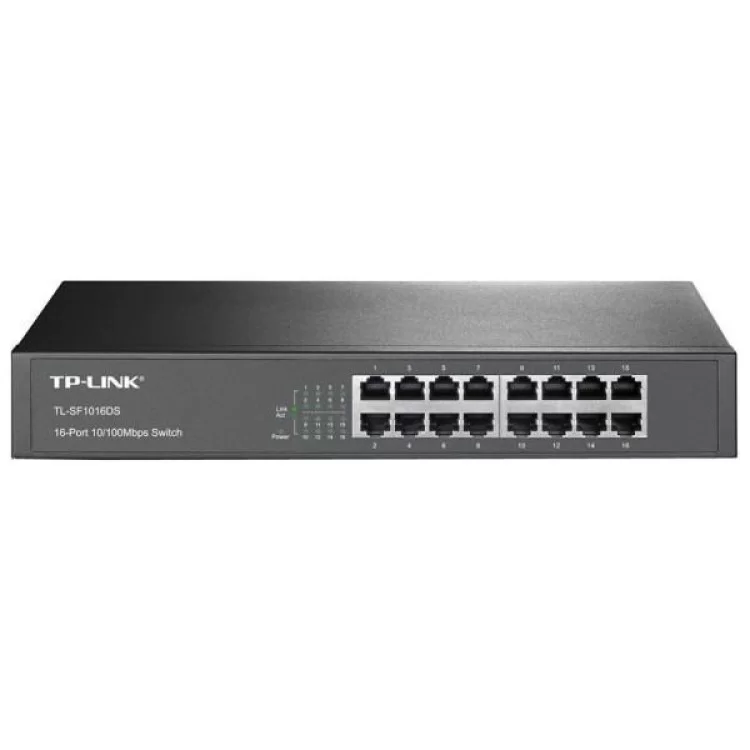 Комутатор мережевий TP-Link TL-SF1016DS ціна 3 058грн - фотографія 2