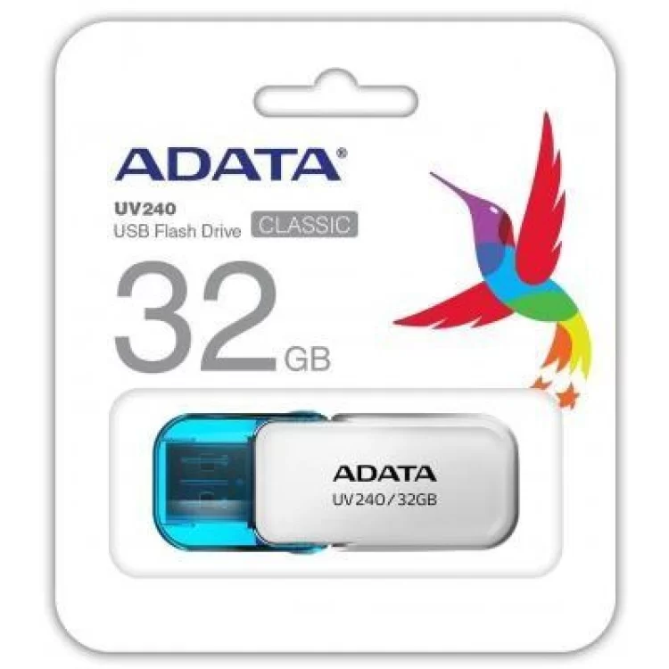 в продаже USB флеш накопитель ADATA 32GB UV240 White USB 2.0 (AUV240-32G-RWH) - фото 3