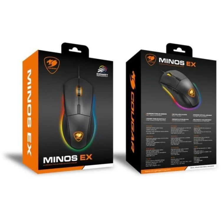 Мишка Cougar Minos EX USB Black (Minos EX Black) огляд - фото 8