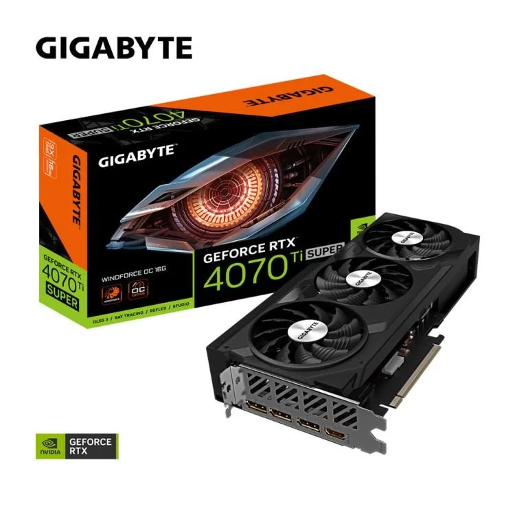 Відеокарта GIGABYTE GeForce RTX4070Ti SUPER 16Gb WINDFORCE OC (GV-N407TSWF3OC-16GD) - фото 9