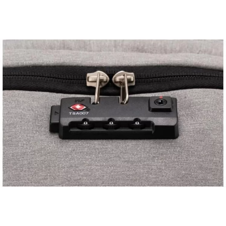 Рюкзак школьный Optima 18.5" USB Anti-Theft унисекс 0.7 кг 16-25 л Серый (O96917-03) характеристики - фотография 7